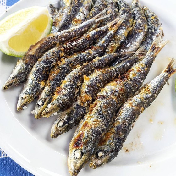 Simple Grilled BBQ Sardines Olive Oil and Lemon | Tajinny.com