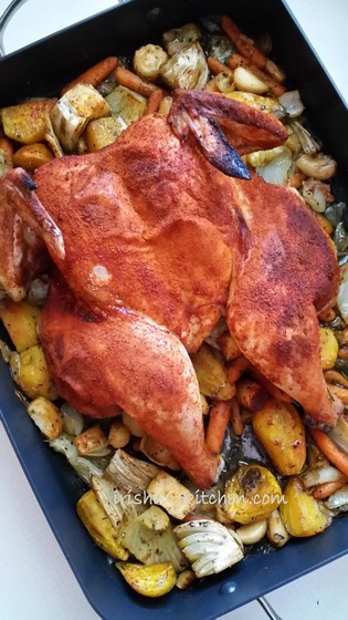 Spice Rubbed Roasted Flattened Chicken
