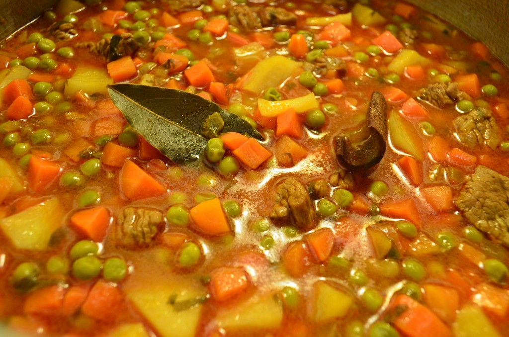 Green peas stew