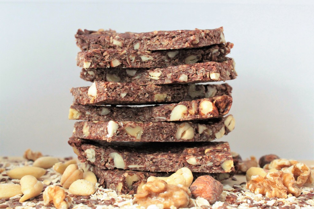 No Bake Nutty Chocolate Energy Bars